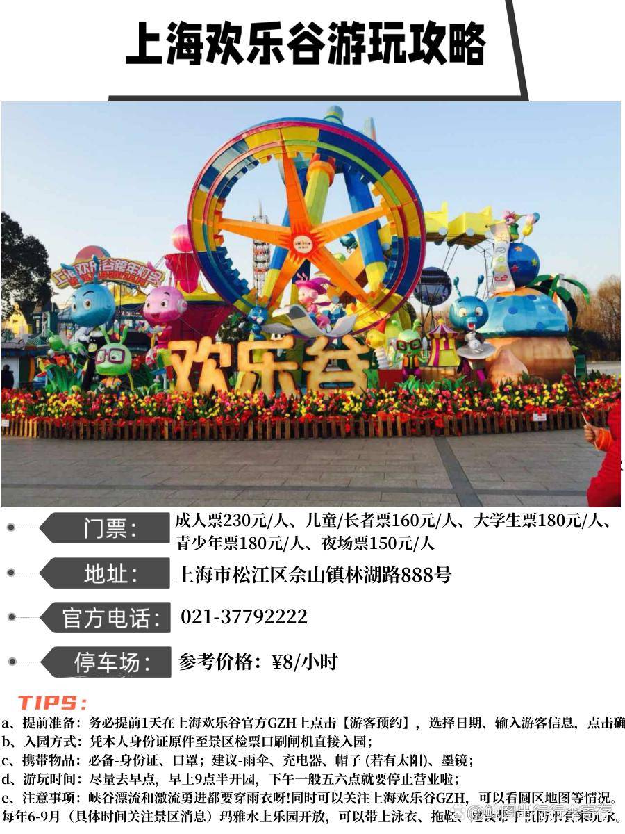 松江歡樂谷門票價格詳解，松江歡樂谷門票價格全面解析